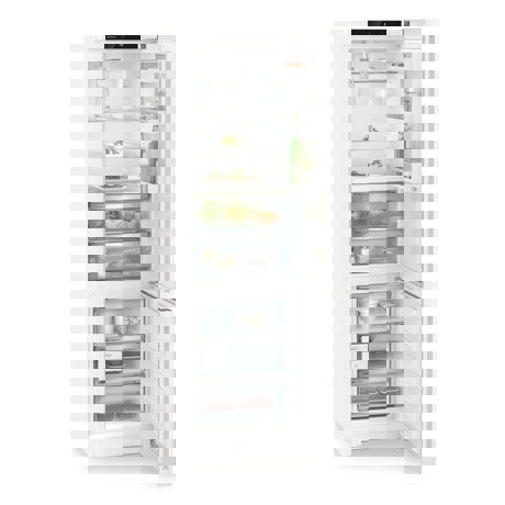 Combina frigorifica Liebherr CBNc 5723 Plus, NoFrost, BioFresh, 60 cm, 360 l, DuoCooling, EasyTwist-Ice, Clasa C, Alb